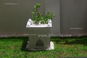 Tulsi Thara is a sacred stone platform in front of  Kerela houses on which the Holy Basil (tulsi) plant is grown. 